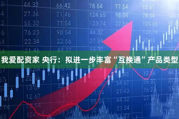我爱配资家 央行：拟进一步丰富“互换通”产品类型